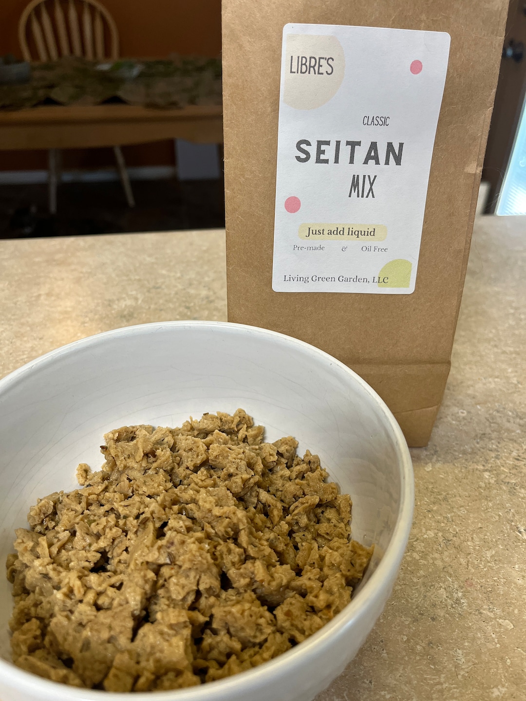 Easytomake DIY Seitan Mix Just Add Liquid oilfree WFPB Etsy