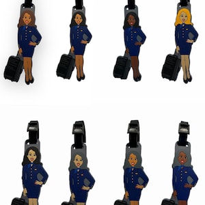 Aviation Crew Bag Tag - Flight Attendant Essentials - United-Inspired Bag Tag