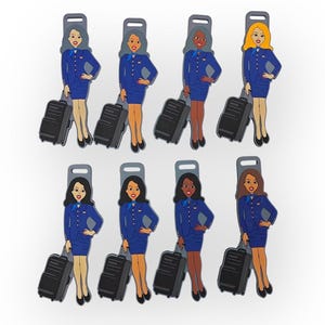 Flight Attendant Essentials – Aviation Crew Bag Tag - United-Inspired Bag Tag