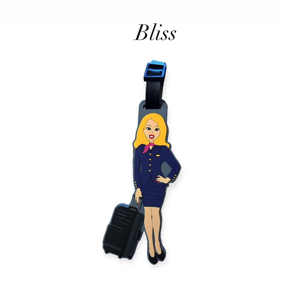 Flight Attendant Luggage Tag Etsy