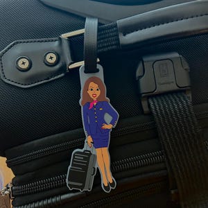 Airline Crew Essentials | Flight Attendant Travel Gift | Aviation Keychain or Tag