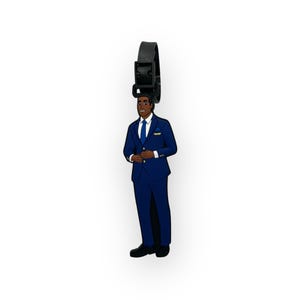 Male Airline Crew Gift Luggage Tag