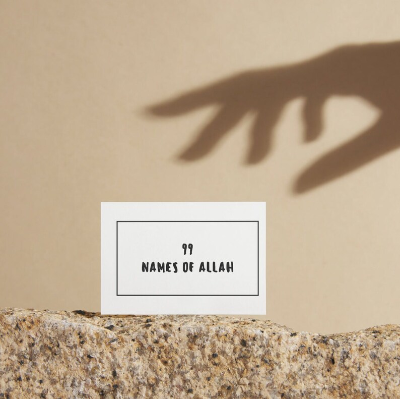 99 Names of Allah Printable Flash Cards | Easy to Learn for Adults and ...