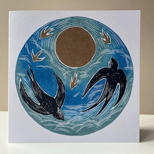 Circling Swifts Greetings Card | Birthday Card | Mothers Day Card | Friendship | Birds