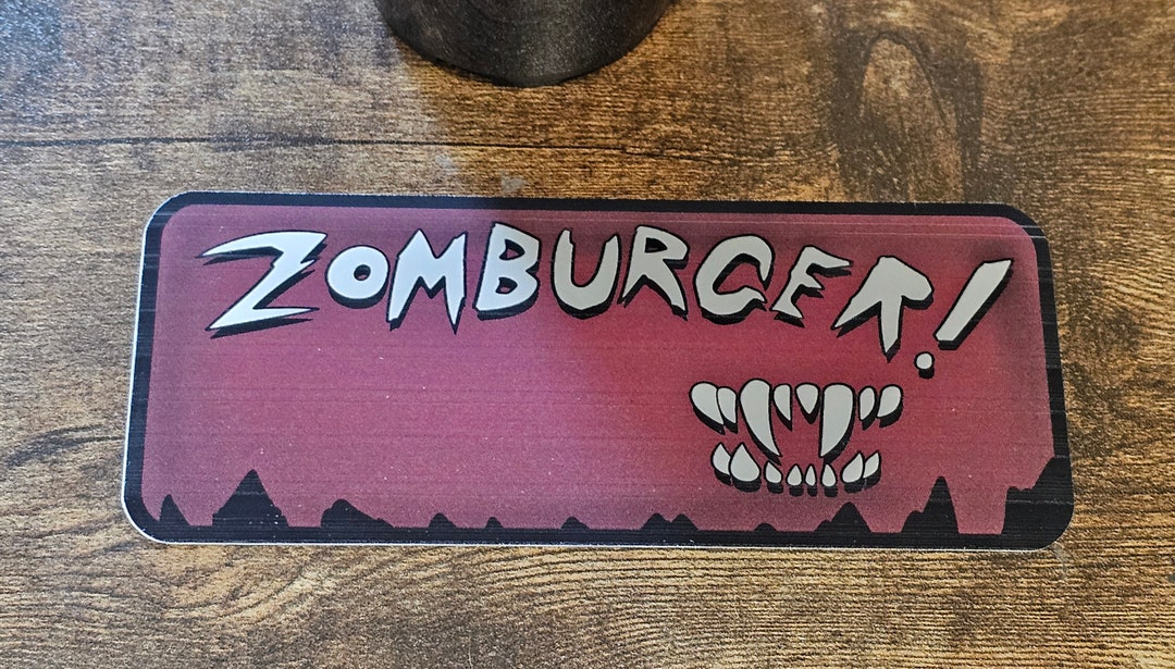 Big Top Burger Zomburger Food Truck Logo Bumper Sticker Etsy