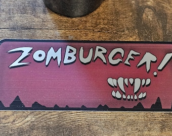 Big Top Burger Zomburger Food Truck Logo Bumper Sticker