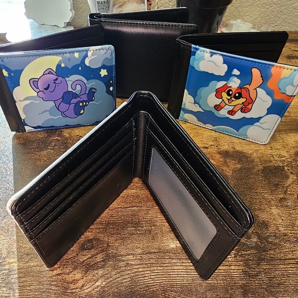 Catnap and Dogday PU Leather Wallets