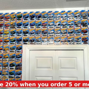 Wall Display for Standard Carded Hot Wheels, Matchbox, and more! (20 Hangers!)