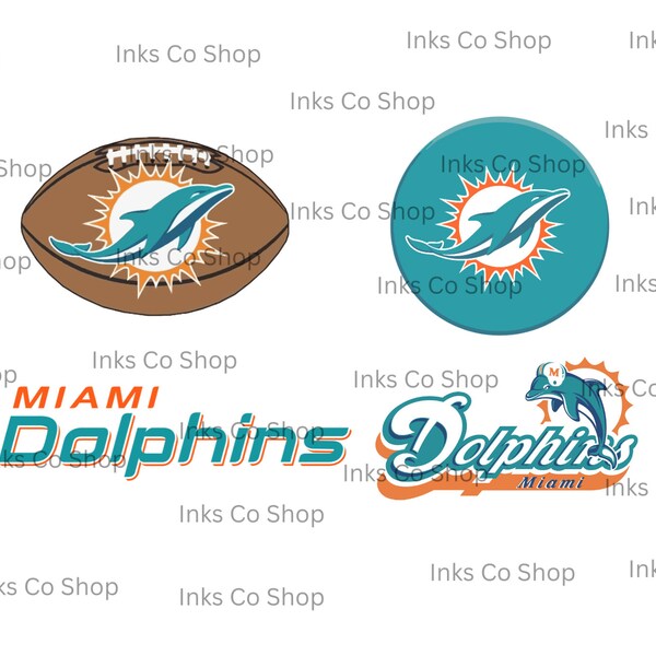 Miami Dolphinns Football SVG PNG Bundle, svg Sports files, Svg For Cricut, Clipart, Football Cut File, Layered SVG, Miami Football