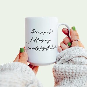Ceramic Mug, Funny Coffee Lover Mug, Mental Health Awareness, Anxiety Gift, Relatable Mug, 11oz 15oz Mug