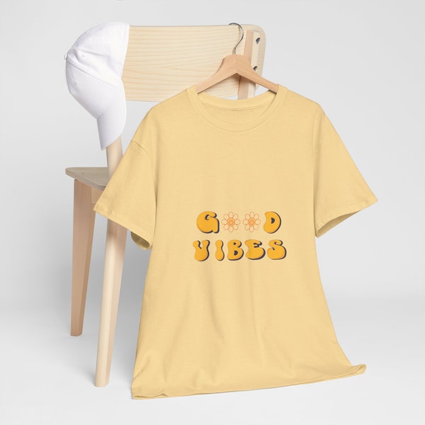 Smiley Face Good Vibes T shirt For Women Trendy Graphic Tee Shirt Design