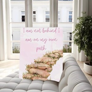 Inspirational Vertical Poster Art, Motivational Wall Decor, Self-Love Gift, Home Office Wall Art, Mindfulness Decor