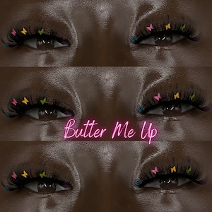 Eyelashes With Charms Eyelashes Strips Fluffy Lashes Butterfly Lashes | Butter Me Up