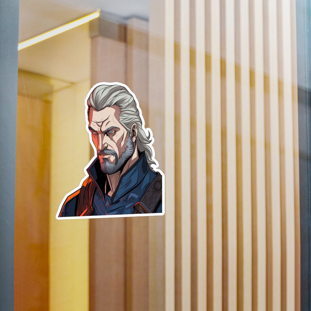 Witcher Sticker Geralt of Rivia Vinyl Character Sticker - Etsy