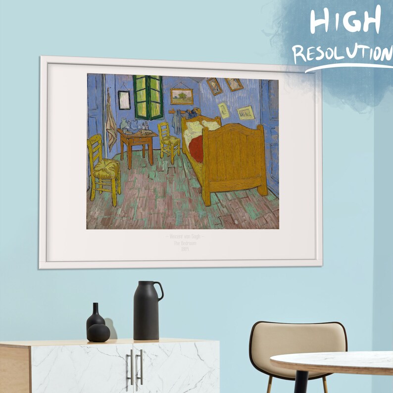 Vincent Van Gogh the Bedroom Print, Digital Print, Instant Download Etsy