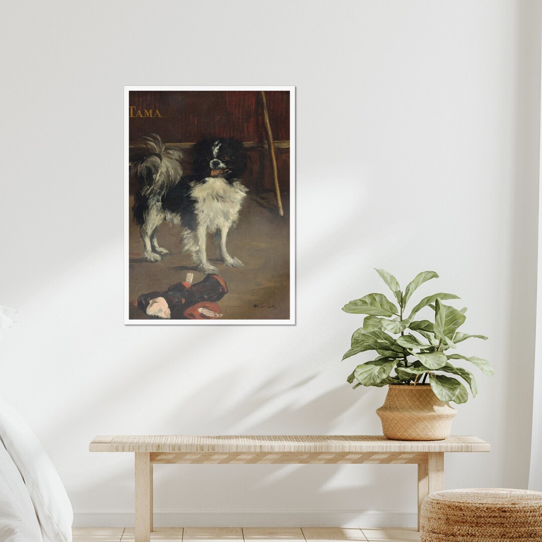 Edouard Manet Tama the Japanese Dog Print Printable Wall - Etsy