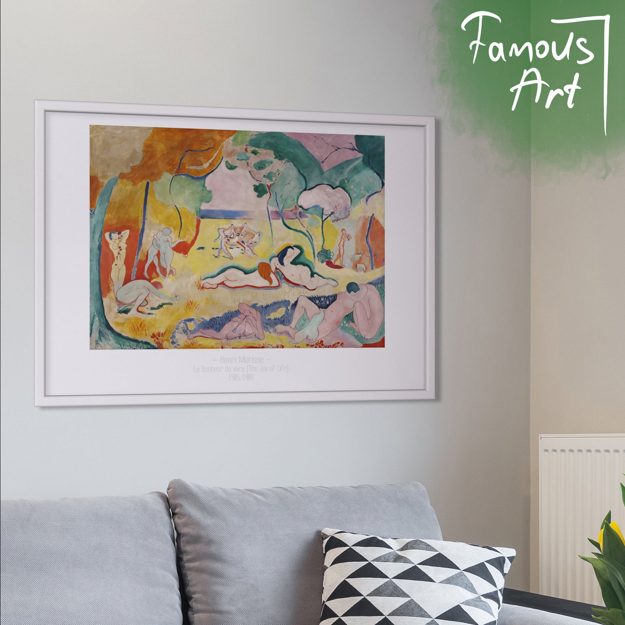 Henri Matisse Le Bonheur De Vivre the Joy of Life Wall Art, High ...