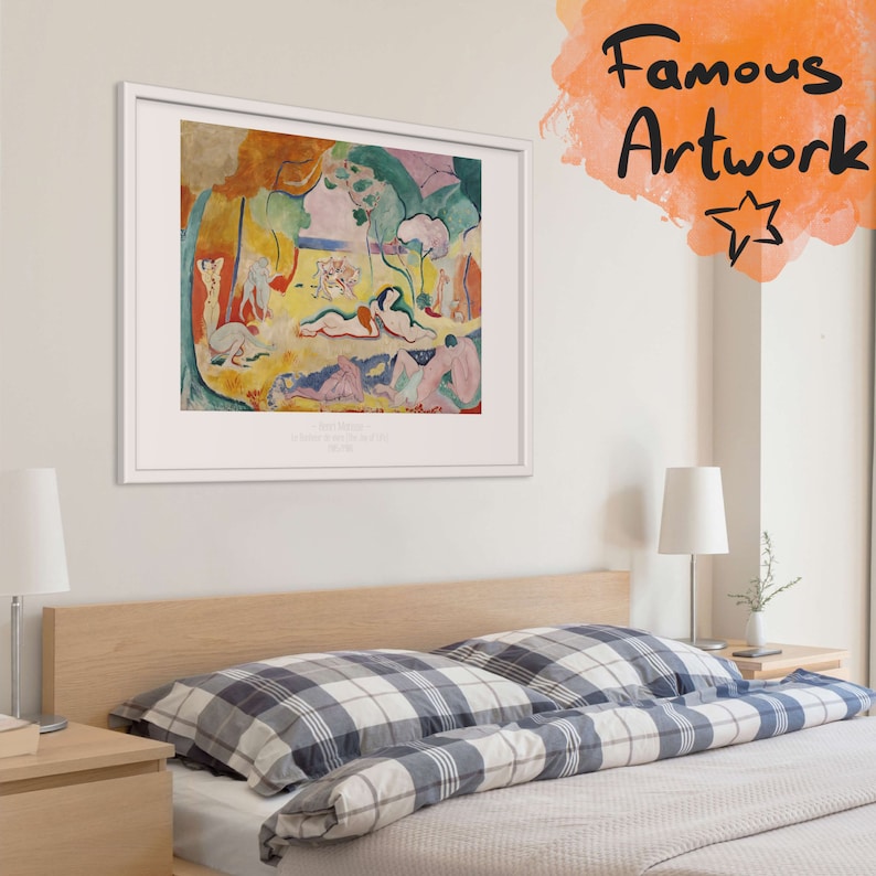 Henri Matisse Le Bonheur De Vivre the Joy of Life Wall Art, High ...