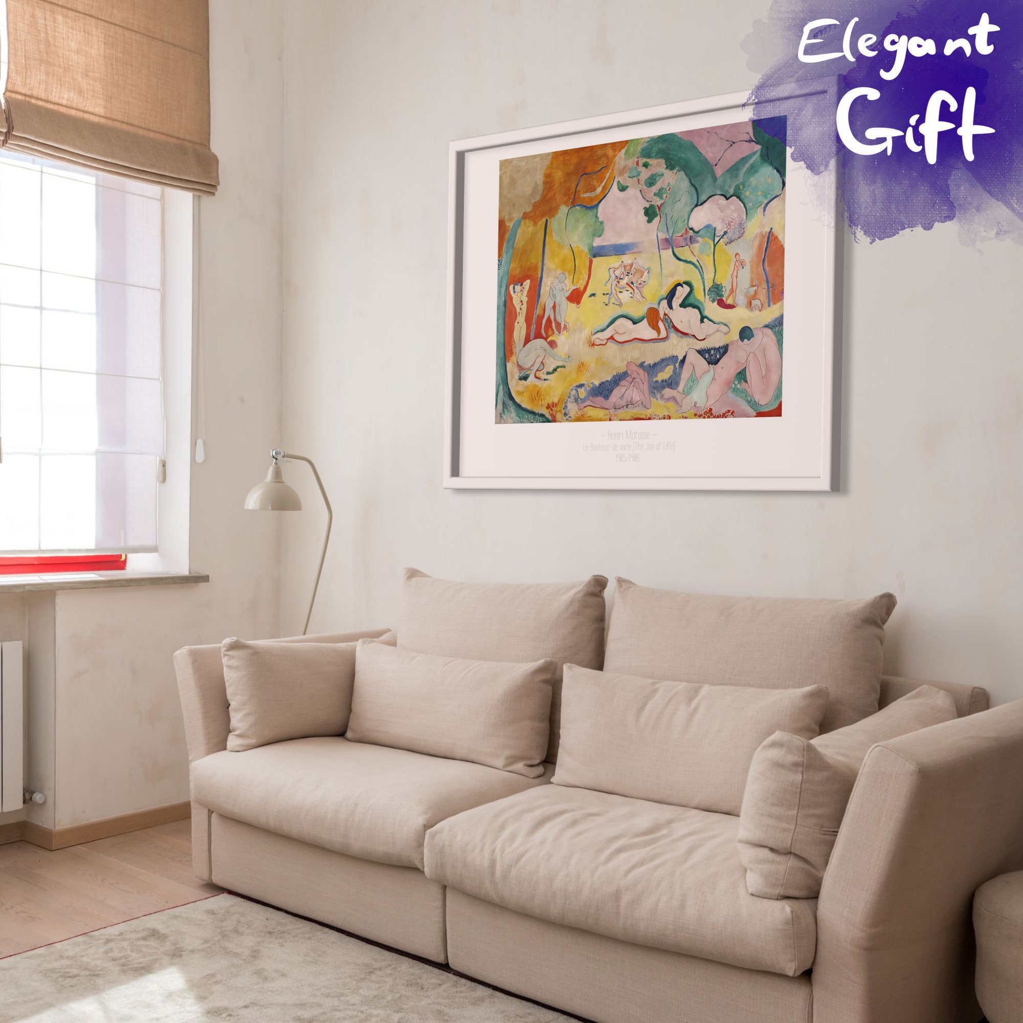 Henri Matisse Le Bonheur De Vivre the Joy of Life Wall Art, High ...