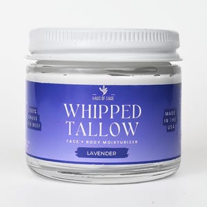 Lavendel slagroom-vochtinbrengende crème | 100% grasgevoerd, gemaakt in de VS