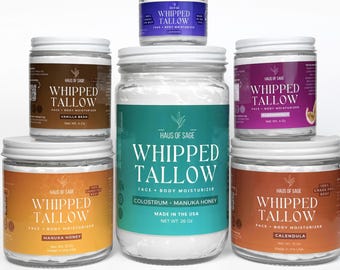 Whipped Tallow Moisturizer | Pick Your Option | 100% Grass-Fed Tallow for Skin