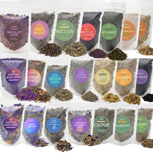 PICK THREE Teas or Herbs (All Sizes) • 100% Organic • Loose Leaf Tea  • All Sizes   • No Additives, Pesticides, or Chemicals • Sampler