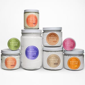 100% Grass-fed Whipped Tallow • Grass-fed Beef Tallow • No Chemicals, Additives or Fillers • Tallow Moisturizer • Pick Your Option