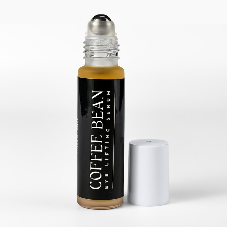 Suero para ojos con rodillo de café verde / Aceite antioxidante totalmente natural imagen 1
