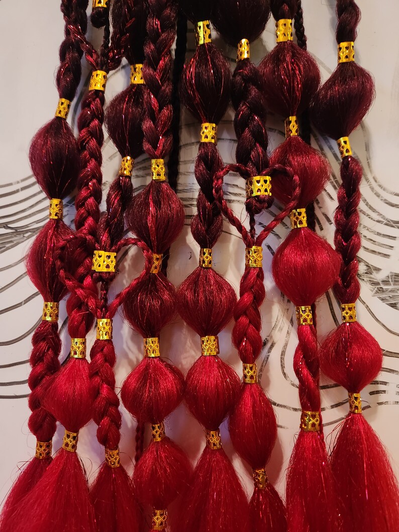 Dark Heart Braids Rave Braid Extensions Etsy