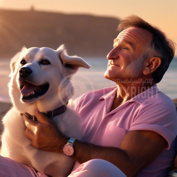 Robin and little Buddy - Robin Williams