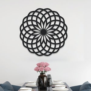 Flower Of Life Metal Wall Art, Gold Flower Life, Metal wall decor, Balcony Wall Art, Flower of Life Decor, Meaningful Gift,Christmas Gift