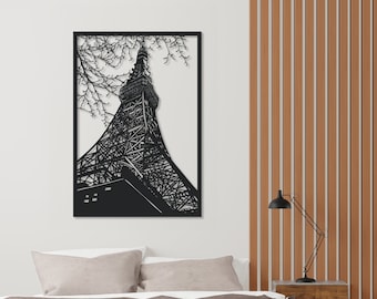 Paris Eiffel Tower Wall Decor, France Metal Art, Eiffel Wall Art, Metal Eiffel Tower, Eiffel Office Gift, Paris Eiffel Tower, City Of Life
