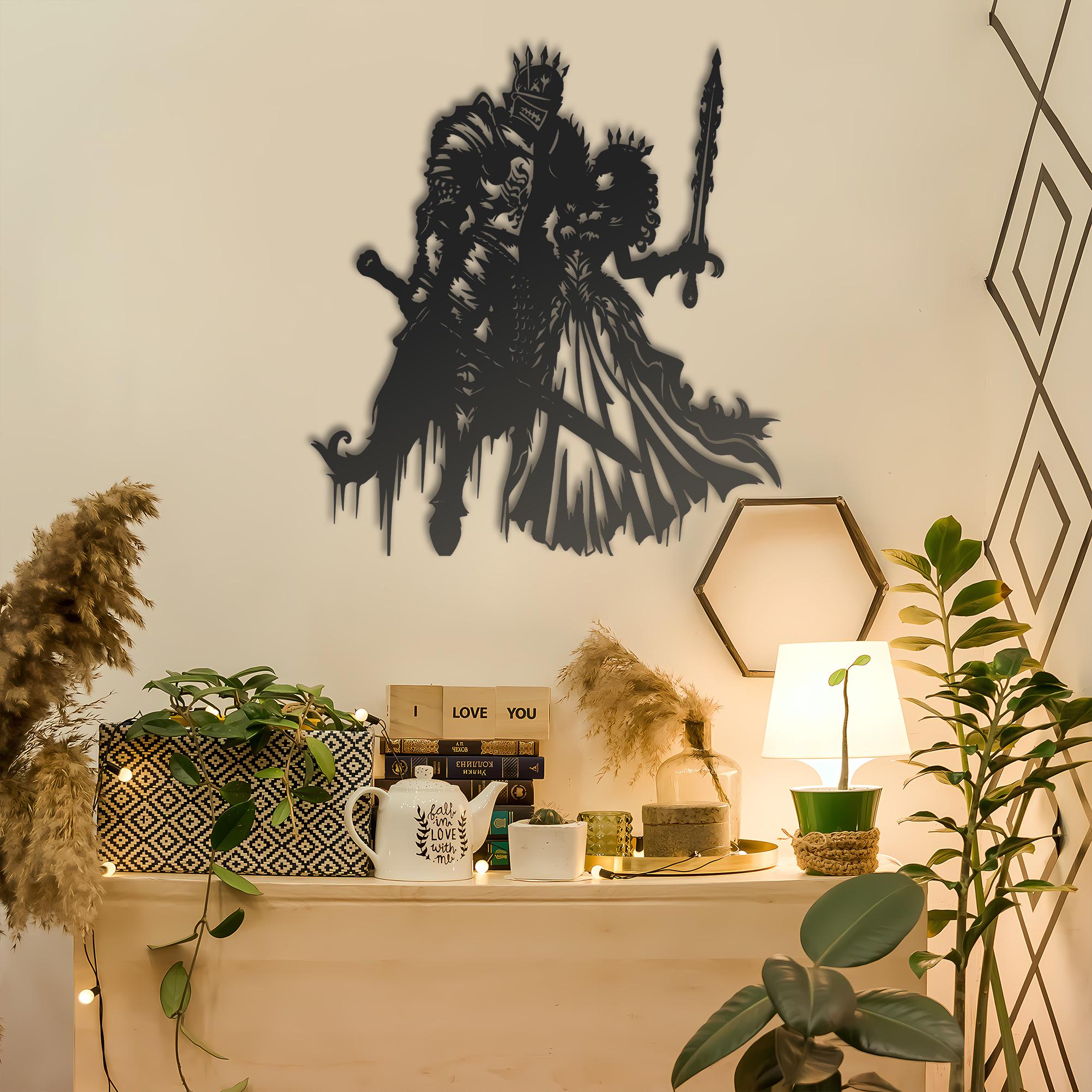 Valor Stack Knight Valor Knight and Beautiful Princess Silhouette, Legendary Hero and ...