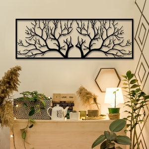 Metal Wall Decor, Metal Tree Wall Art, Tree of Life Decor, Metal Wall Decor, Metal Branch Wall Decor, Geometric Wall Art, Home Wall Hangings