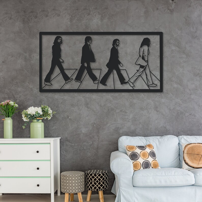 The Beatles Metal Wall Art Decor, Beatles Fun Decor Art, the Beatles