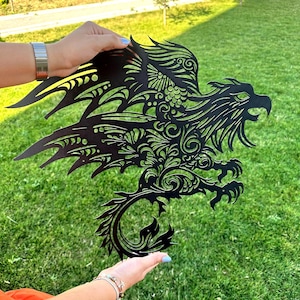 Mythological Griffin Silhouette, Detailed & Modern Design, Unique Home Decor, Mythical Creature, Gryphon Wall Decor, Hippogriff Wall Art