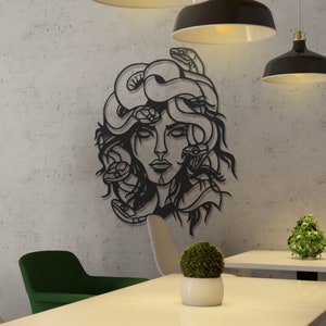 Medusa Metal Wall Decor, Greek Mythology Wall Art, Housewarming Gift, Living Room Wall Art, Interior Design, Wall Art Ideas, Christmas Gift