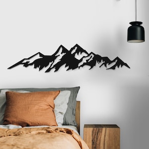 Mountain Wall Art, Large Mountain Wall Art, Mountain Metal Wall Art, Nature Mountain Metal Decor, Hill Metal Decor, Christmas Gift