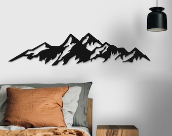 Mountain Wall Art, Large Mountain Wall Art, Mountain Metal Wall Art, Nature Mountain Metal Decor, Hill Metal Decor, Christmas Gift