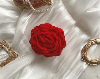 Flower Hair Clip Oversized Rose Hair Accessory Bohemia Flower Hair Claw Clip Round Floral Clip Hair Accessory for Women Gift for Her