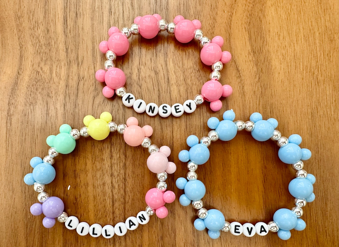 Disney Name Bracelet Custom Disney Bracelet Disney Friendship Bracelets