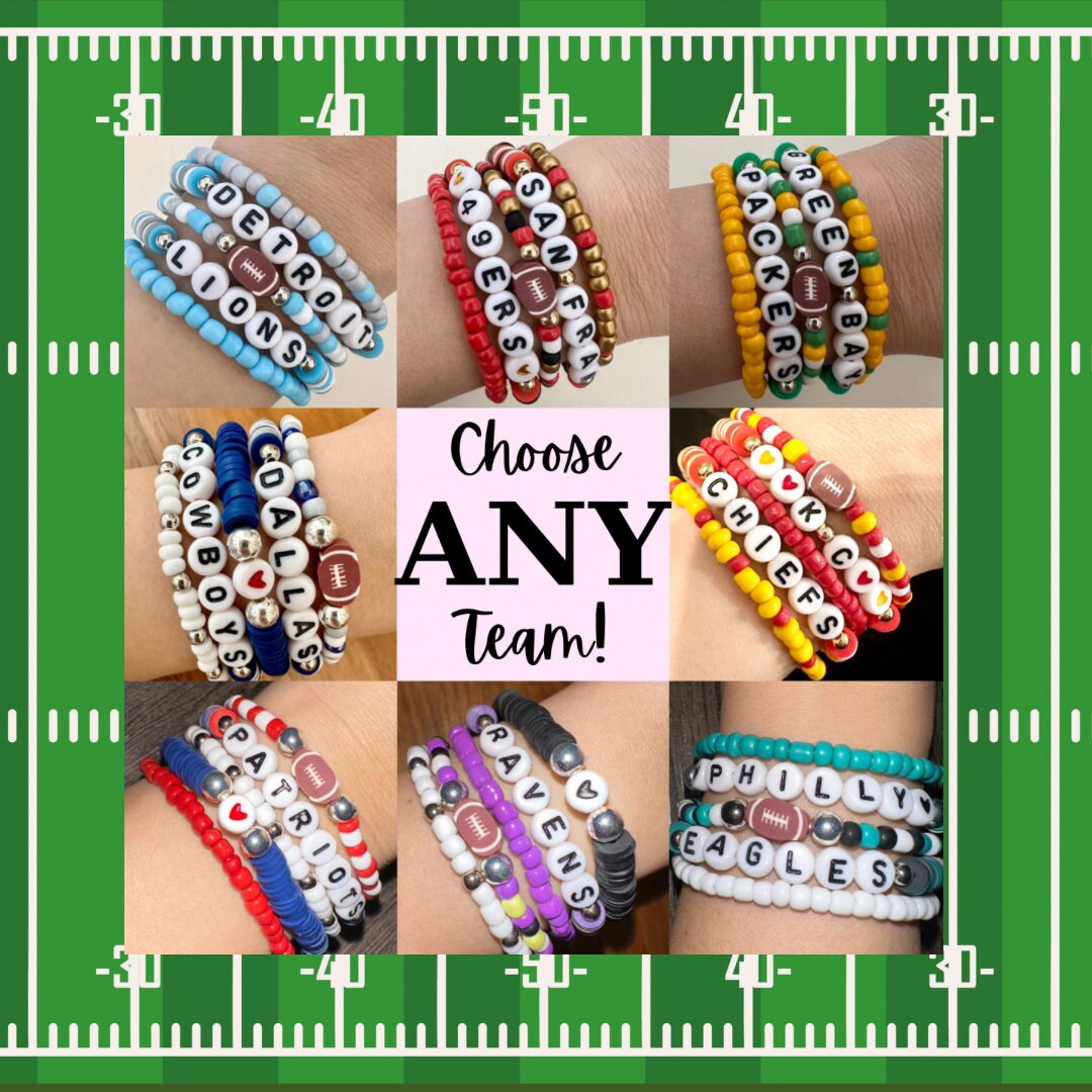 NFL Bracelets Football Bracelets Team Bracelets Friendship Bracelets