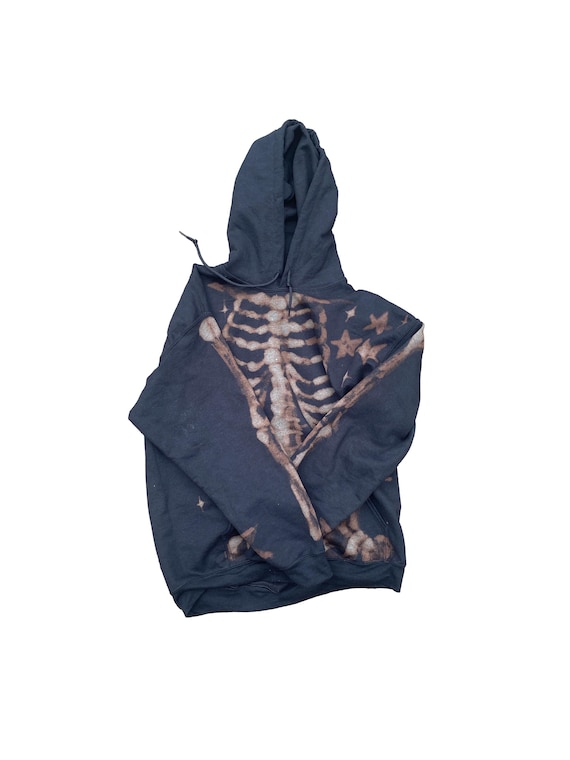 Star Skeleton Bleach Hoodie Handmade Hoodie Skeleton Star Galaxy