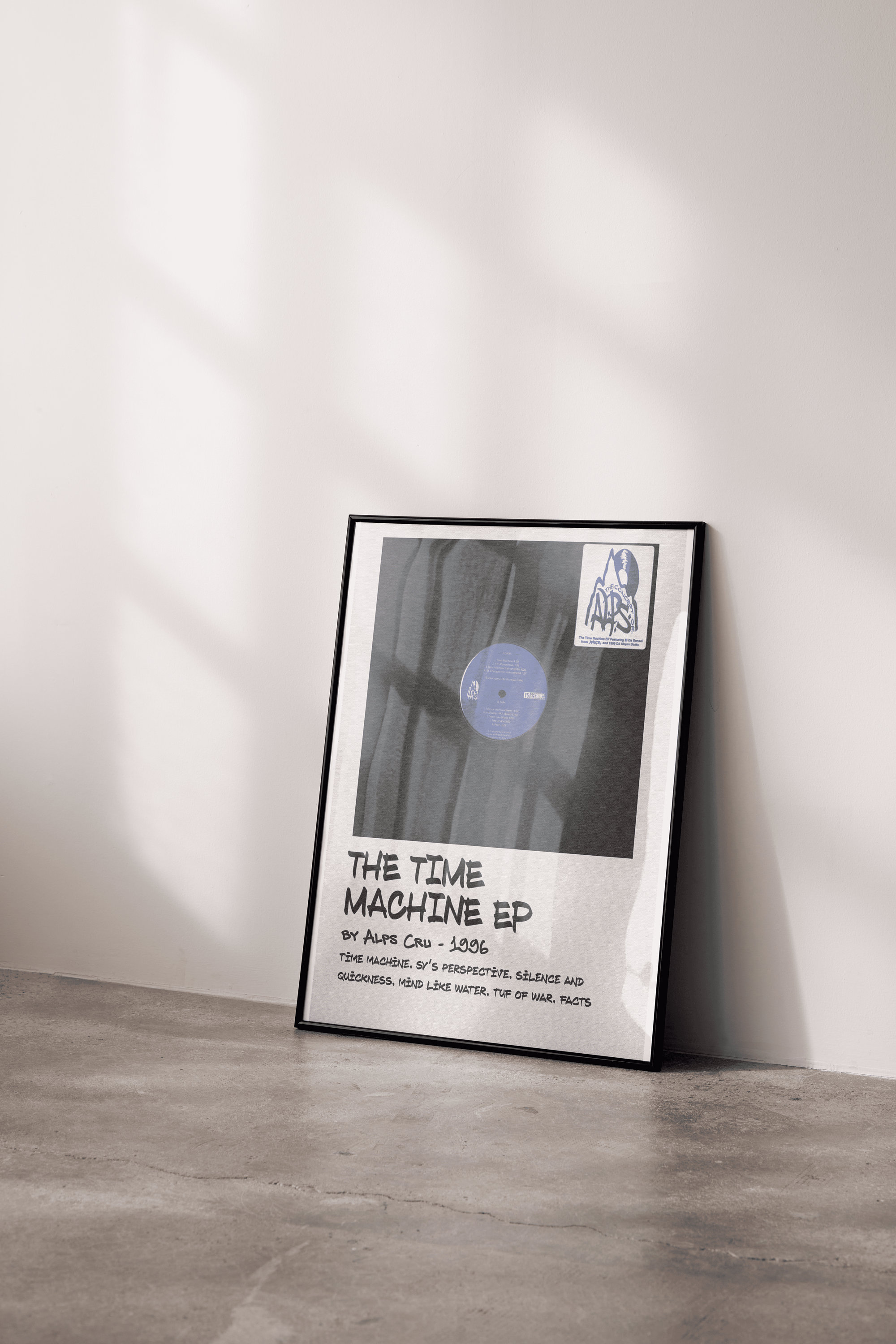 Alps Cru 'time Machine EP' Album Poster | Vintage Rap Decor | Vintage ...