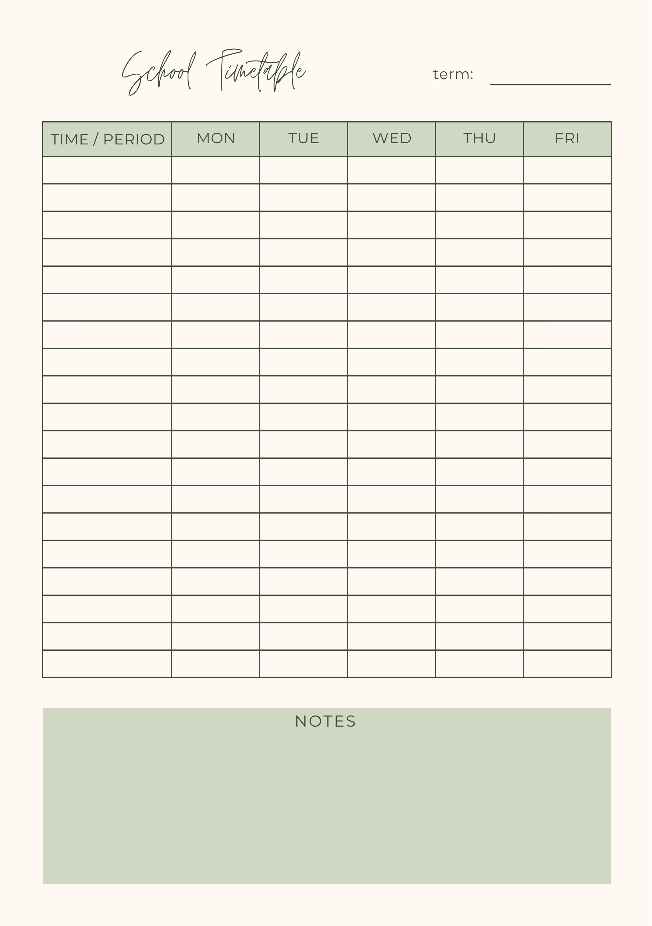 Printable Student Planner - Etsy