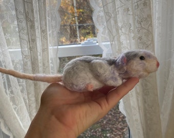 Custom Needle Felted Rat