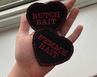 Toppa ricamata Butch Bait Femme Bait