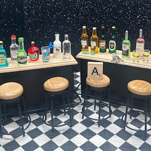 Miniature Alcohol Bottles - Set of 15