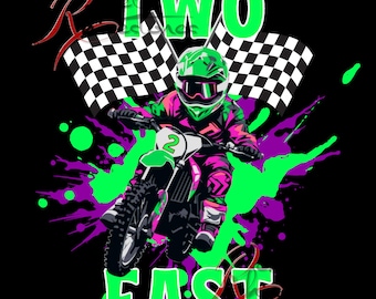 Two Fast Birthday , 2 FAST, Birthday Dirt bike, two fast dirt bike PNG