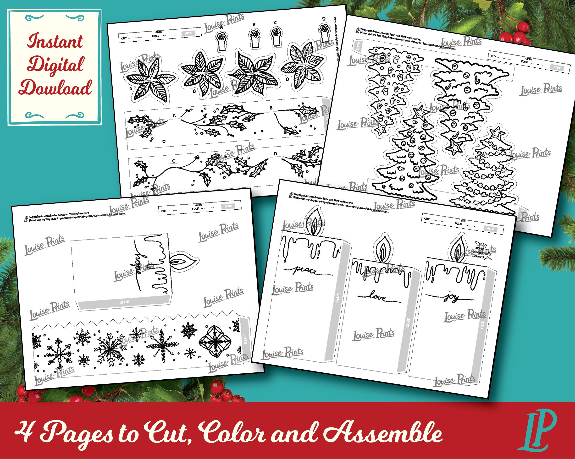 diy-christmas-advent-wreath-paper-craft-weekly-countdown-advent
